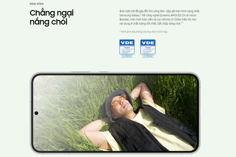 Màn hình đặc trưng cao cấp Samsung Galaxy S22 128GB