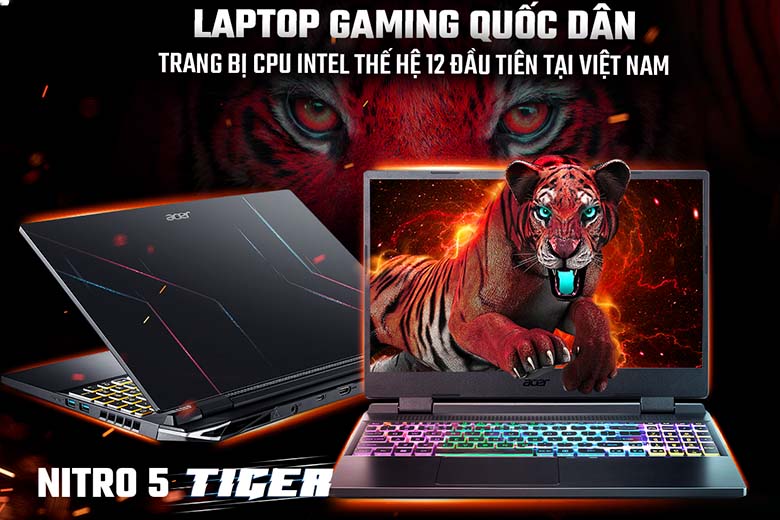 Laptop Gaming Acer Nitro 5 Tiger AN515-58-773Y - thế hệ laptop gaming hoàn toàn mới