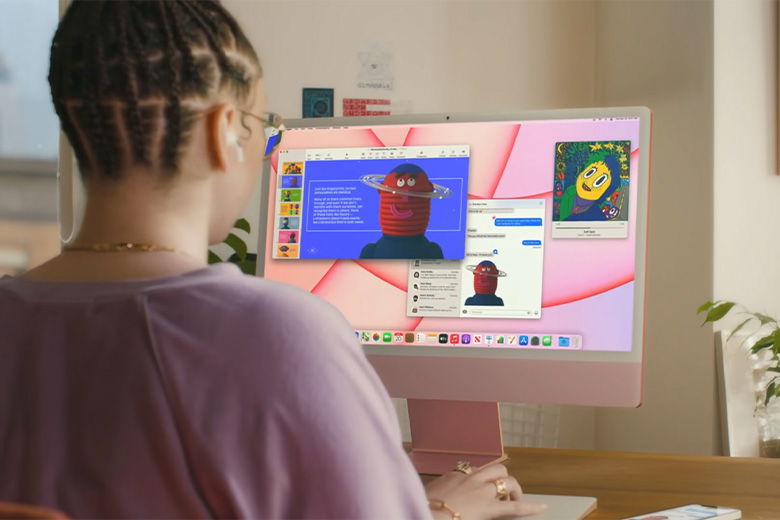 Màn hình 24inch 4.5K trên iMac 2021 M1 256GB