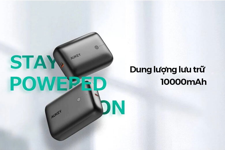 Dung lượng lưu trữ đến 10.000mAh