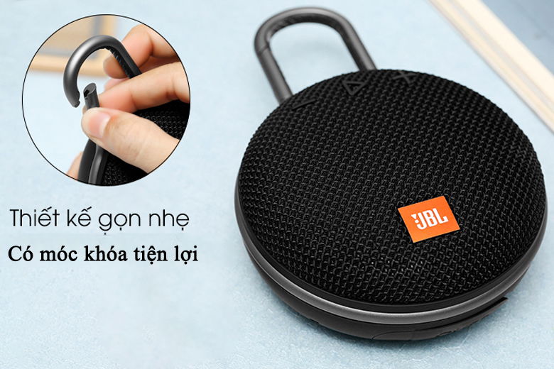 Loa di động Bluetooth JBL Clip 3 thiết kế nhỏ gọn