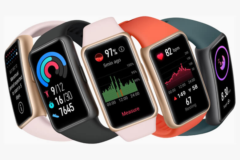 Vòng đeo tay thông minh HUAWEI Band 6 thiết kế thể thao, màn hình hiển thị lớn