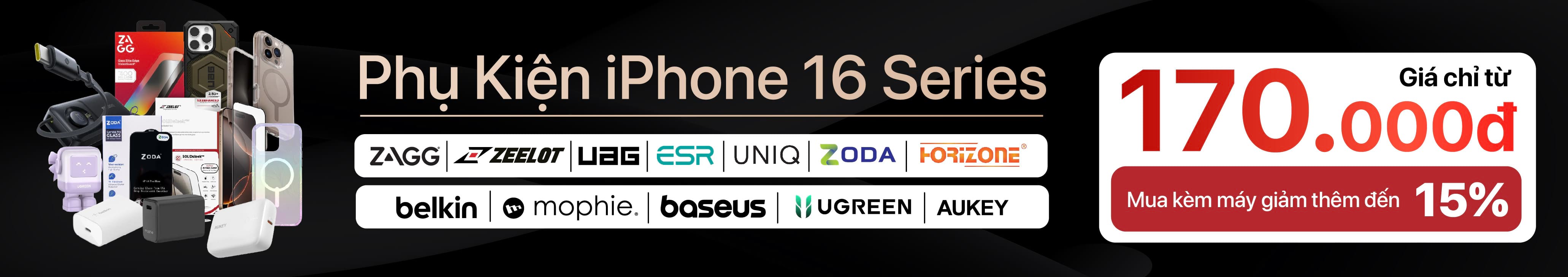 Phụ kiện mua cùng iPhone 16