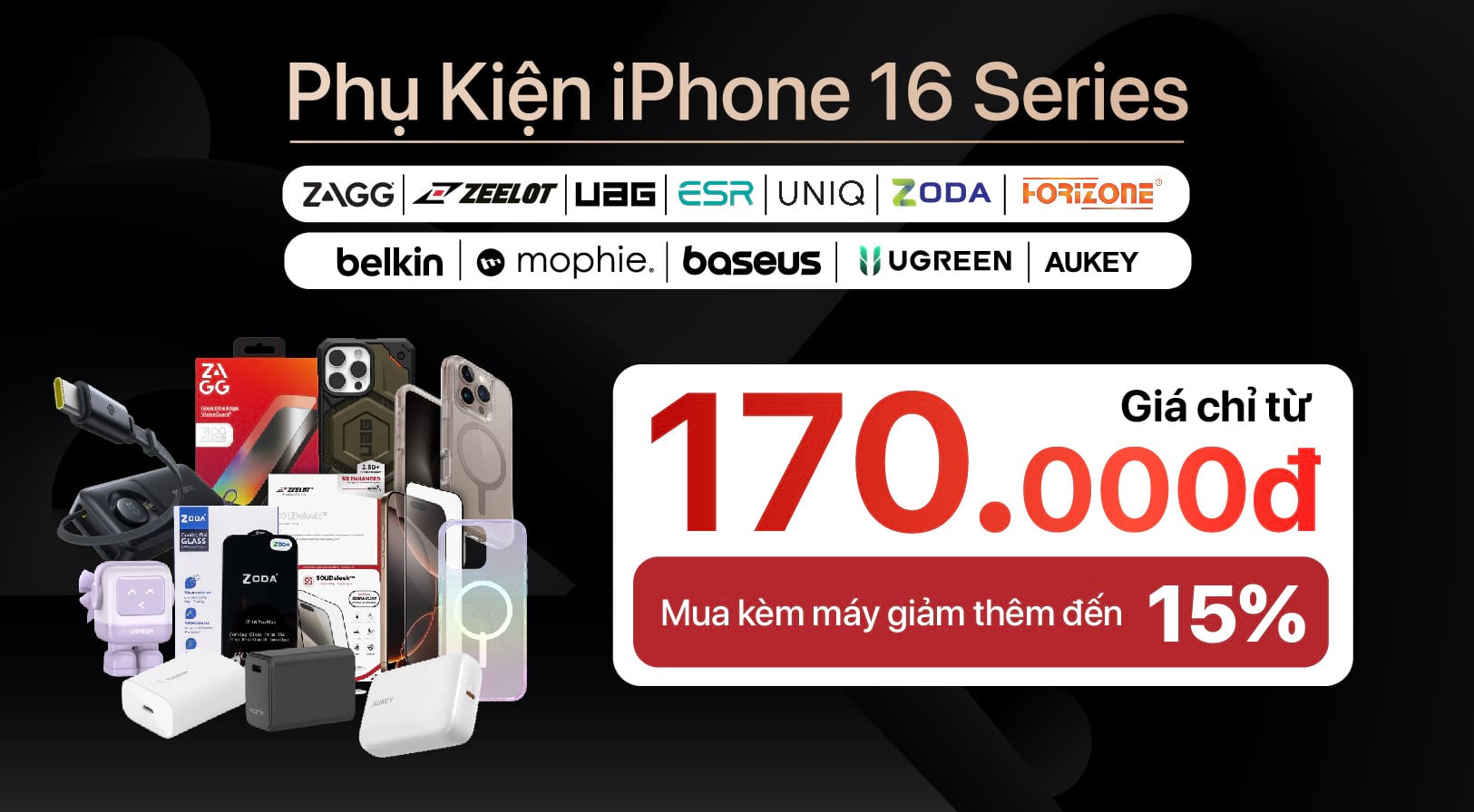 Phụ kiện mua cùng iPhone 16