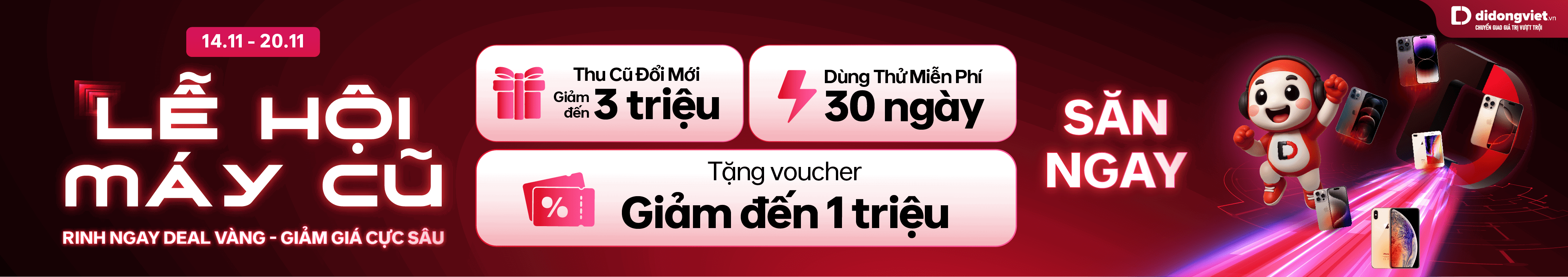 Lễ Hội iPhone Cũ Rinh Ngay Deal Vàng - Giảm Giá Cực Sâu