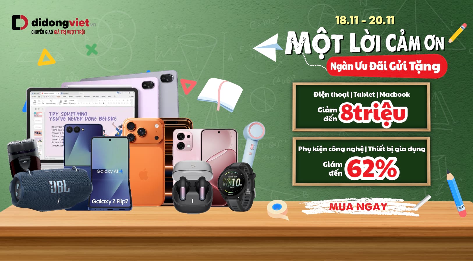 MỘT LỜI CẢM ƠN - NGÀN ƯU ĐÃI GỬI TẶNG (18.11 - 20.11)