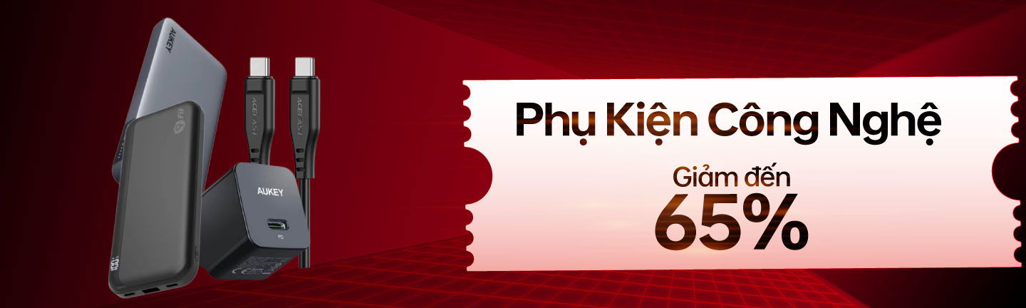 Phụ kiện giảm đến 65%