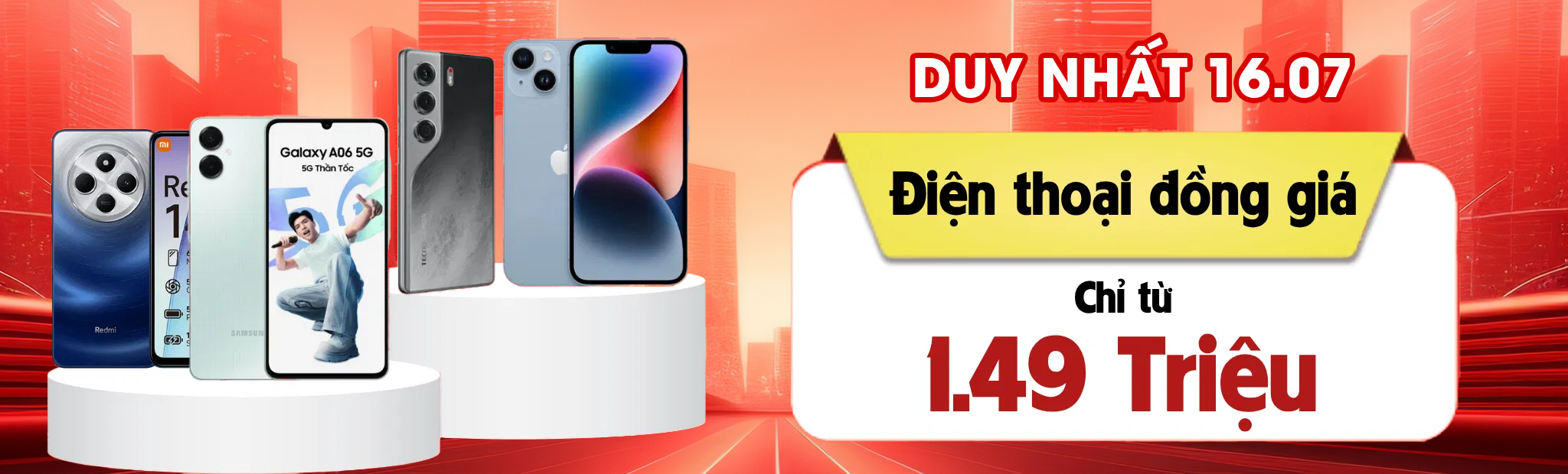 Điện thoại đồng giá chỉ từ 1.49 triệu