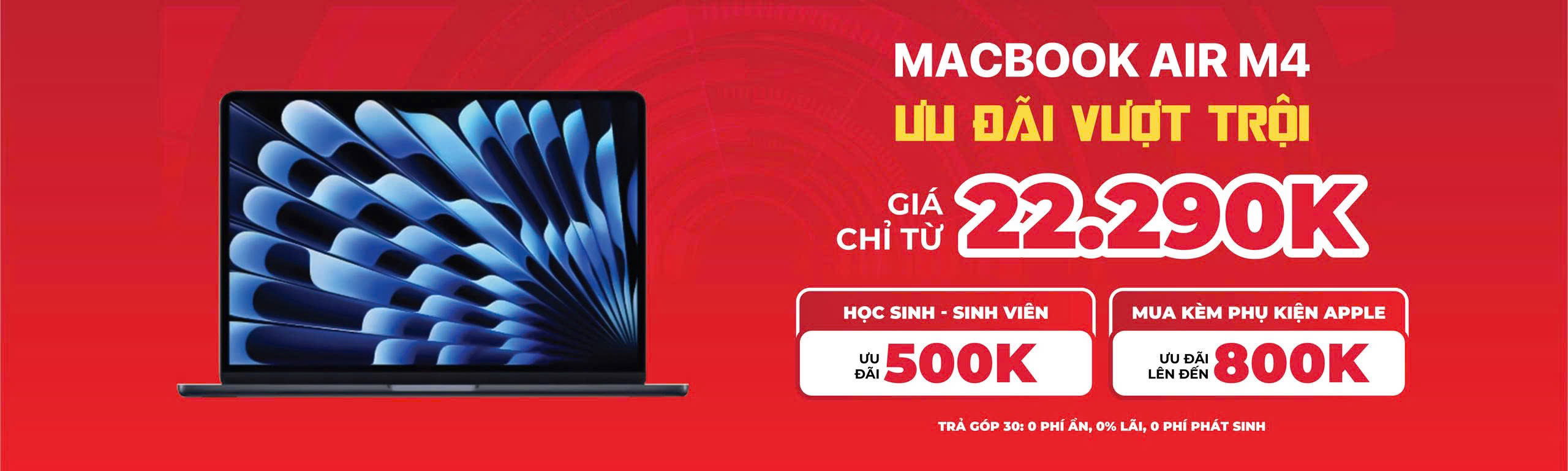 MacBook giảm thêm đến 500K