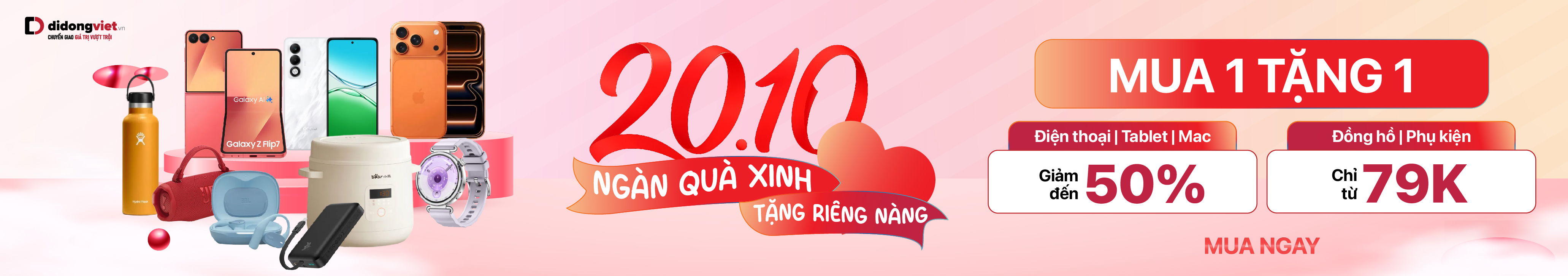 20/10 - NGÀN QUÀ XINH TẶNG RIÊNG NÀNG