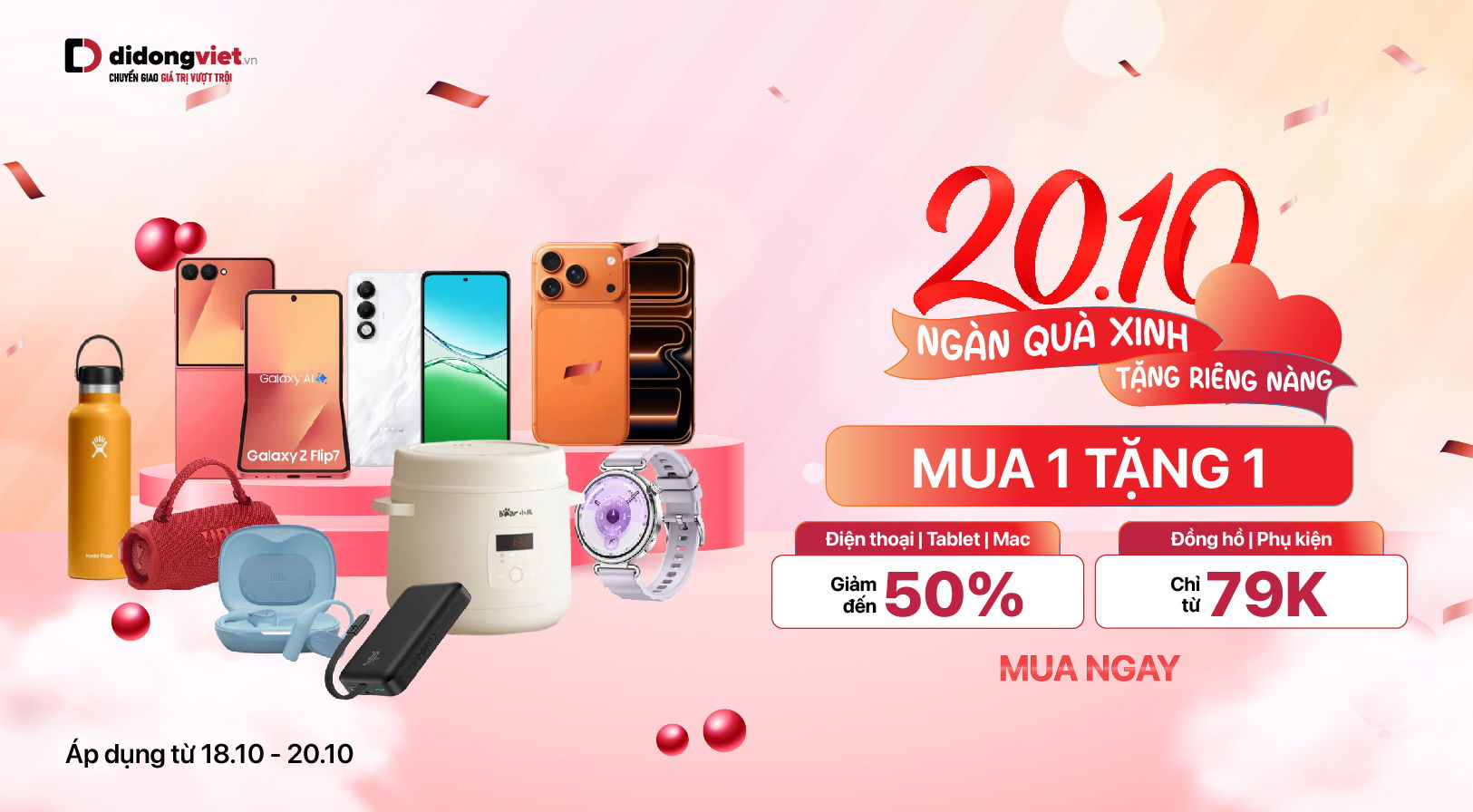 20/10 - NGÀN QUÀ XINH TẶNG RIÊNG NÀNG