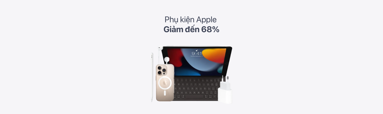 Phụ kiện Apple giảm đến 68%