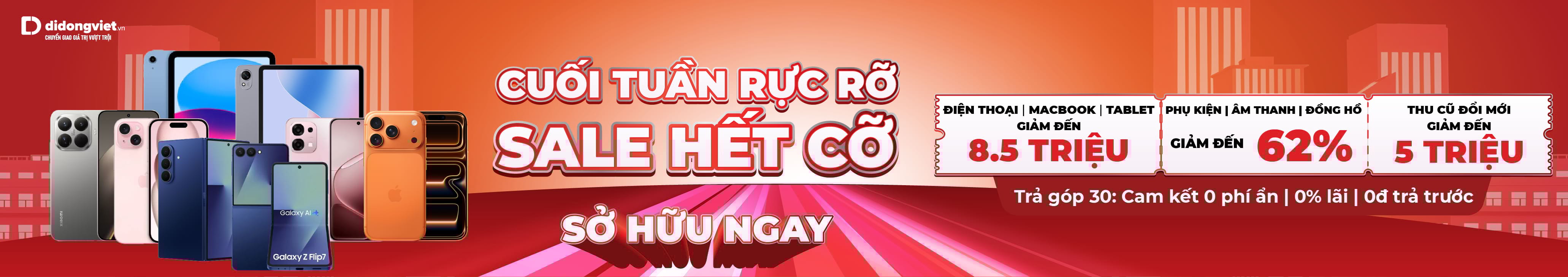Cuối Tuần Rực Rỡ - Sale Hết Cỡ