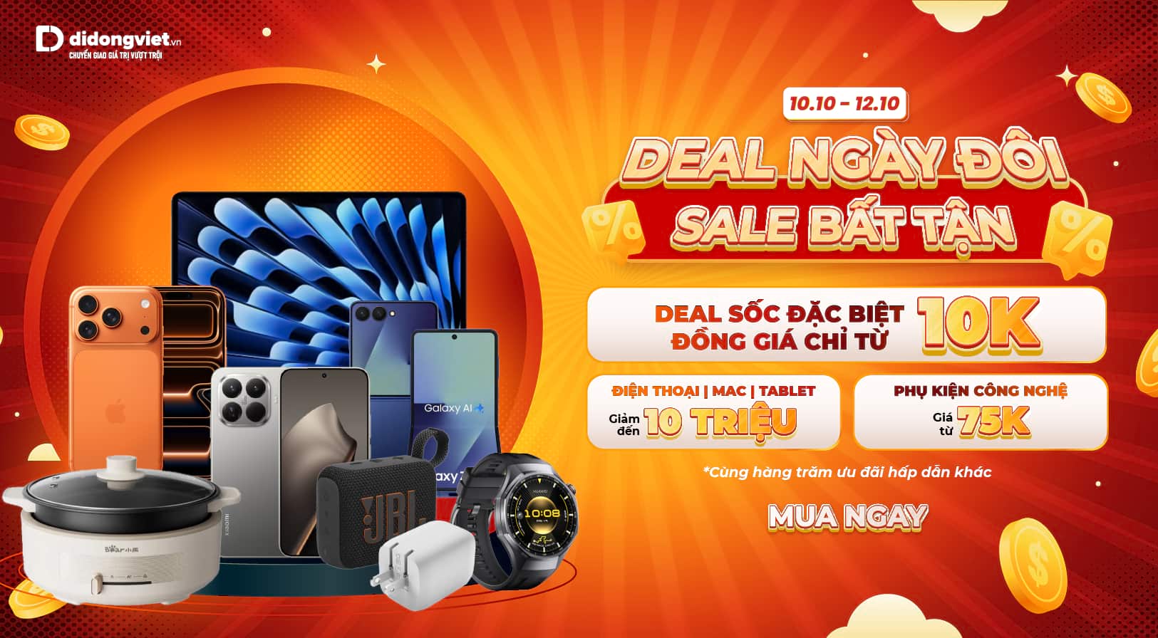  Deal ngày đôi Sale bất tận 10.10