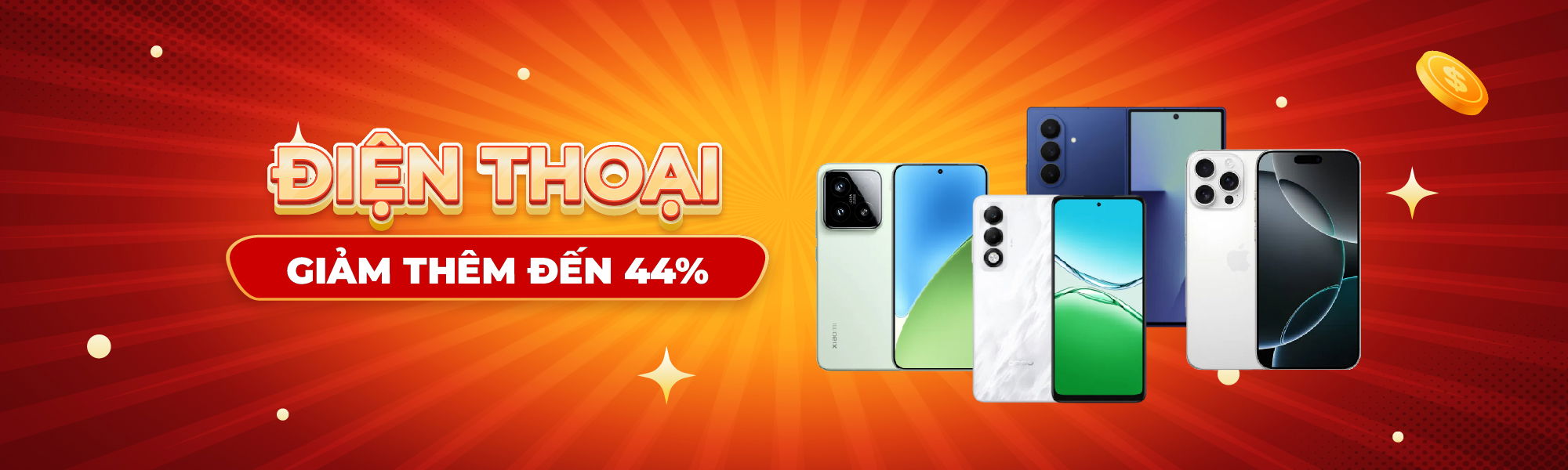 ĐIỆN THOẠI GIẢM ĐẾN 44%