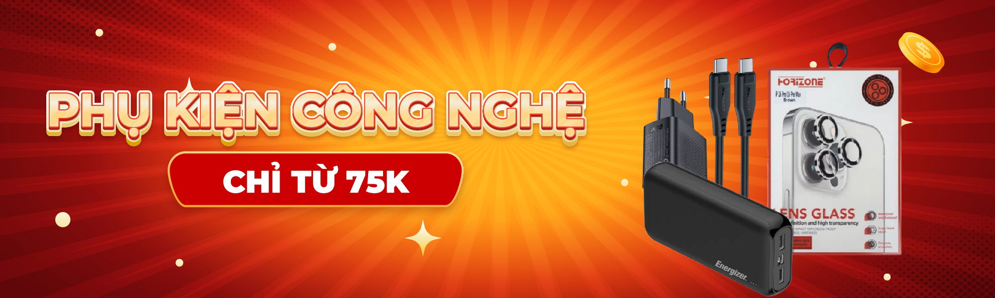 PHỤ KIỆN CÔNG NGHỆ CHỈ TỪ 75K