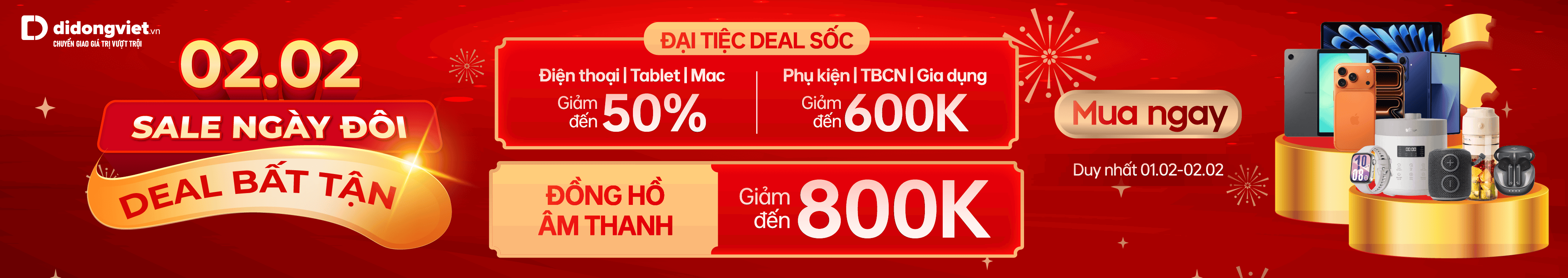 SALE NGÀY ĐÔI 02.02-  DEAL BẤT TẬN
