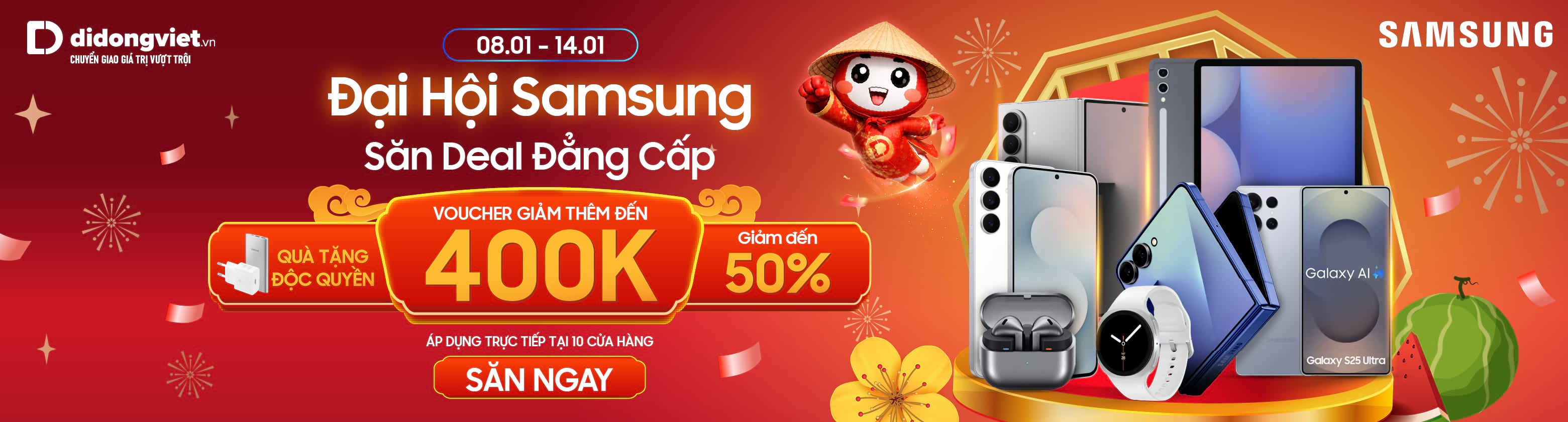 Đại hội Samsung sale lớn nhất tháng, Giá giảm sâu ở Di Động Việt