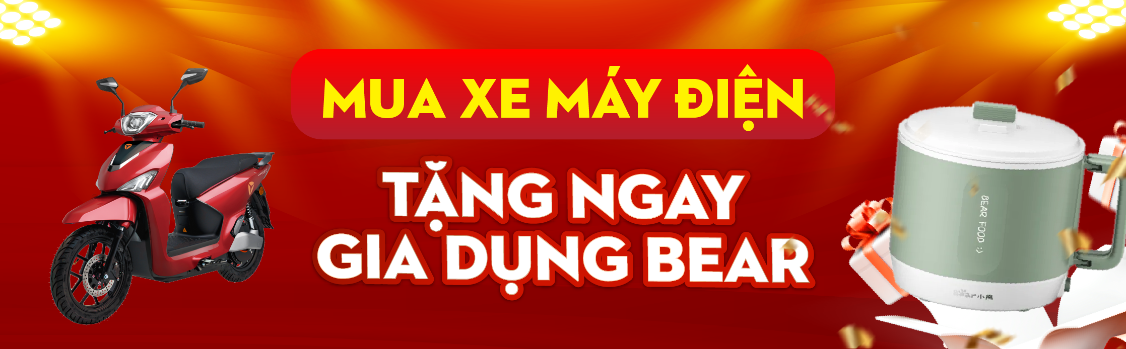 XE MÁY ĐIỆN TẶNG GIA DỤNG BEAR