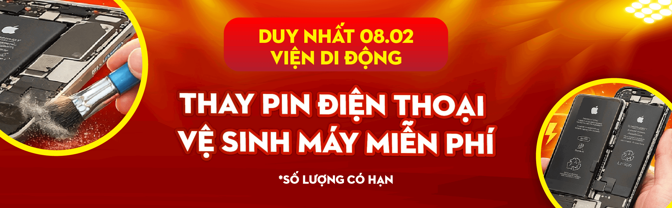 THAY PIN - VỆ SINH MÁY MIỄN PHÍ