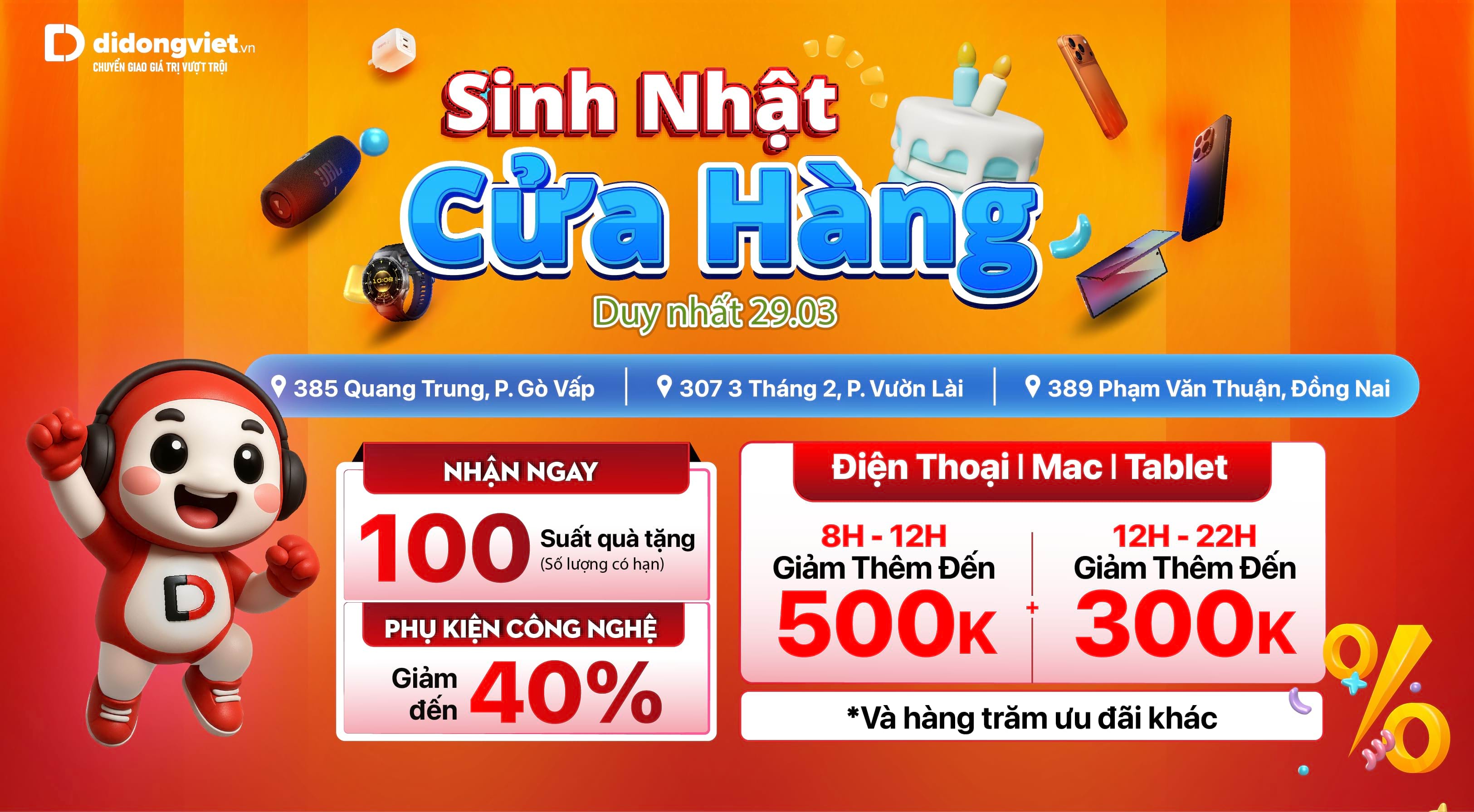 BÙNG NỔ SALE SINH NHẬT