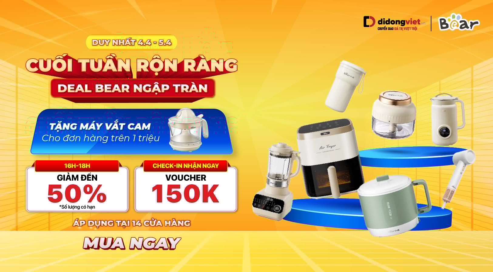CUỐI TUẦN RỘN RÀNG - DEAL BEAR NGẬP TRÀN