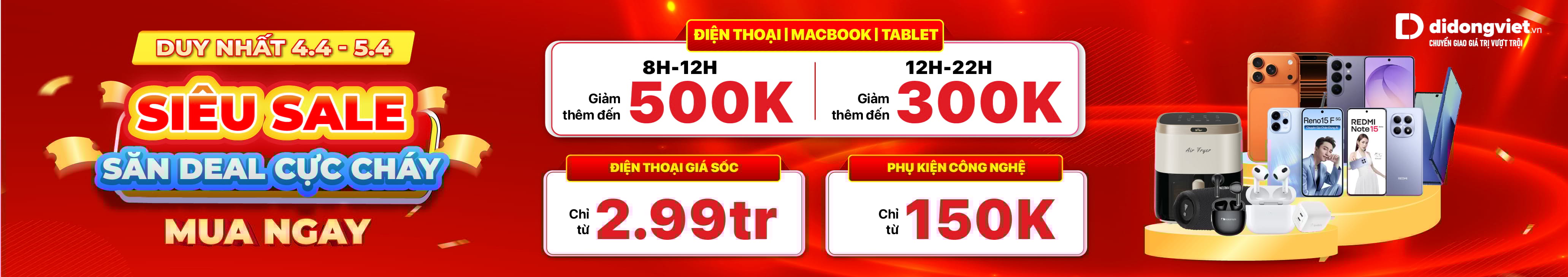 SIÊU SALE NGÀY ĐÔI 04.04 - 05.04