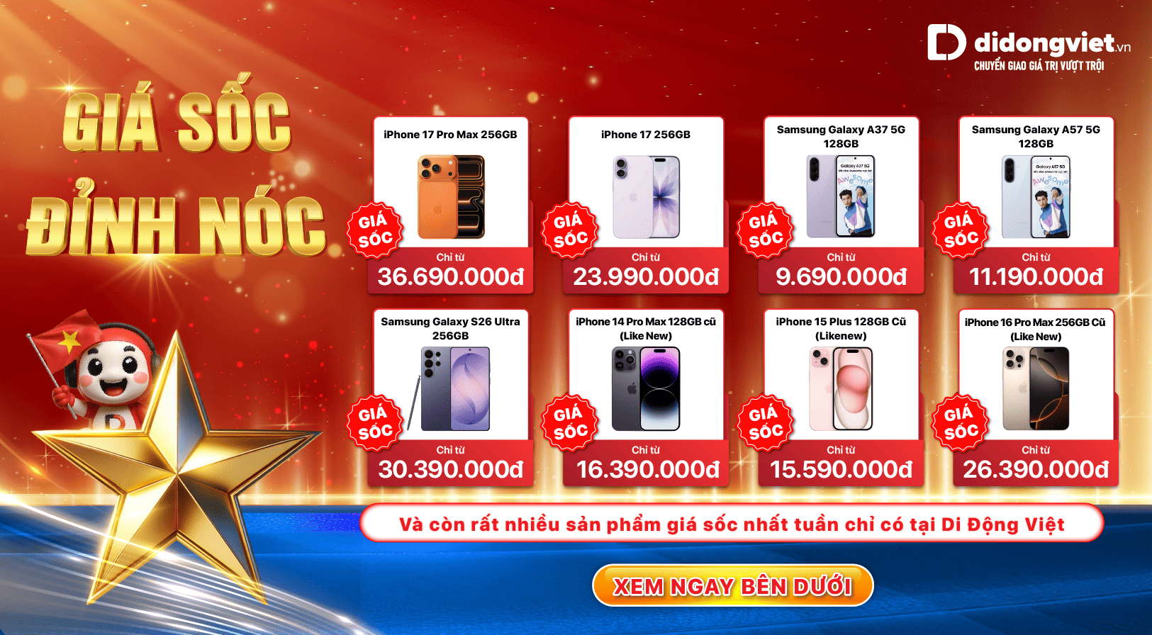 GIÁ SỐC ĐỈNH NÓC