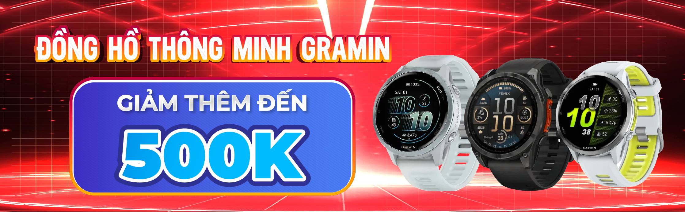 ĐỒNG HỒ THÔNG MINH GARMIN GIẢM ĐẾN 500K
