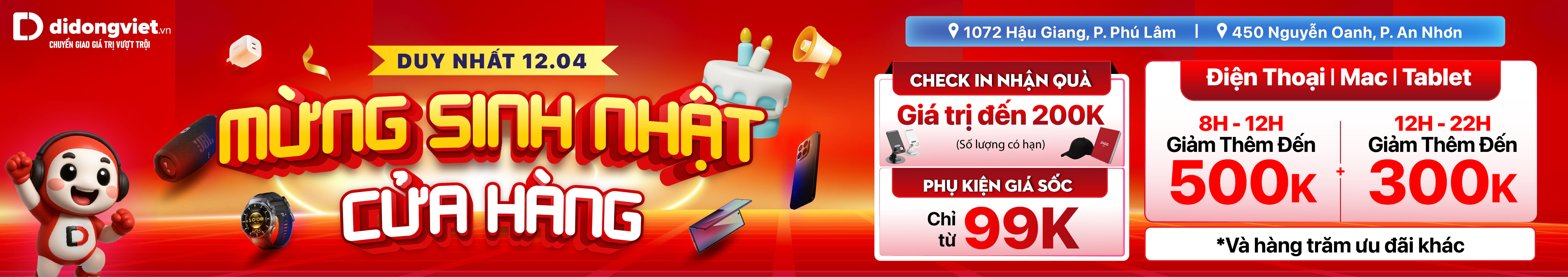 MỪNG SINH NHẬT CỬA HÀNG