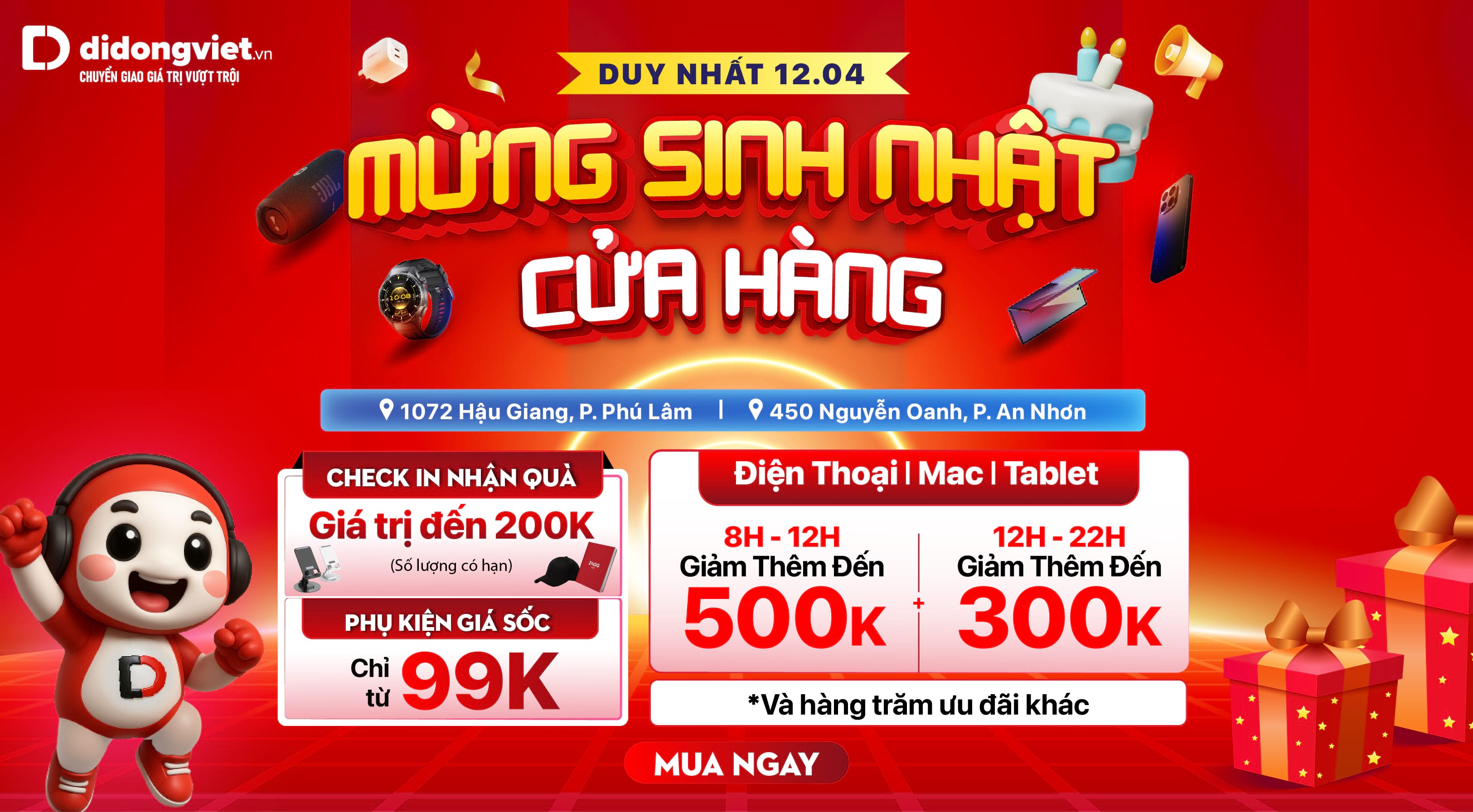 MỪNG SINH NHẬT CỬA HÀNG
