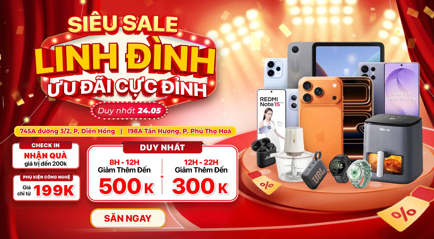 SIÊU SALE LINH ĐÌNH - ƯU ĐÃI CỰC ĐỈNH 24.05