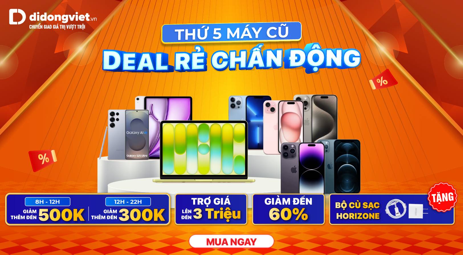 THỨ 5 MÁY CŨ - DEAL RẺ CHẤN ĐỘNG