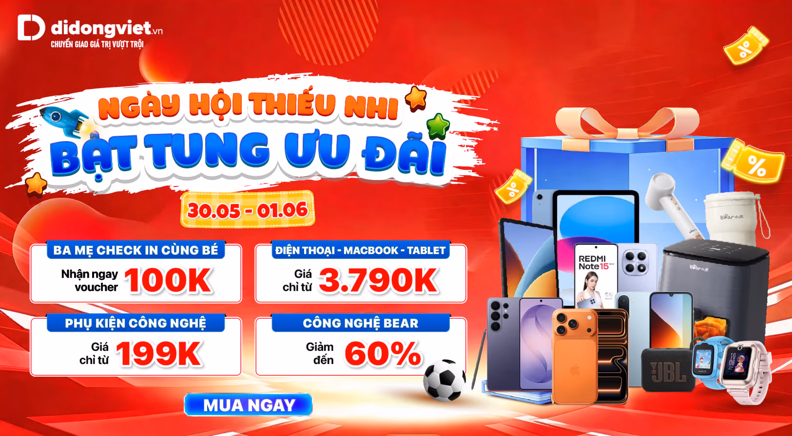 NGÀY HỘI THIẾU NHI - BẬT TUNG ƯU ĐÃI