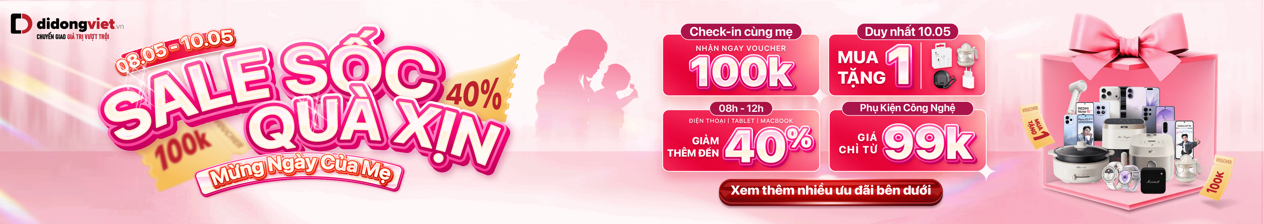 MỪNG NGÀY CỦA MẸ - SALE SỐC QUÀ XỊN