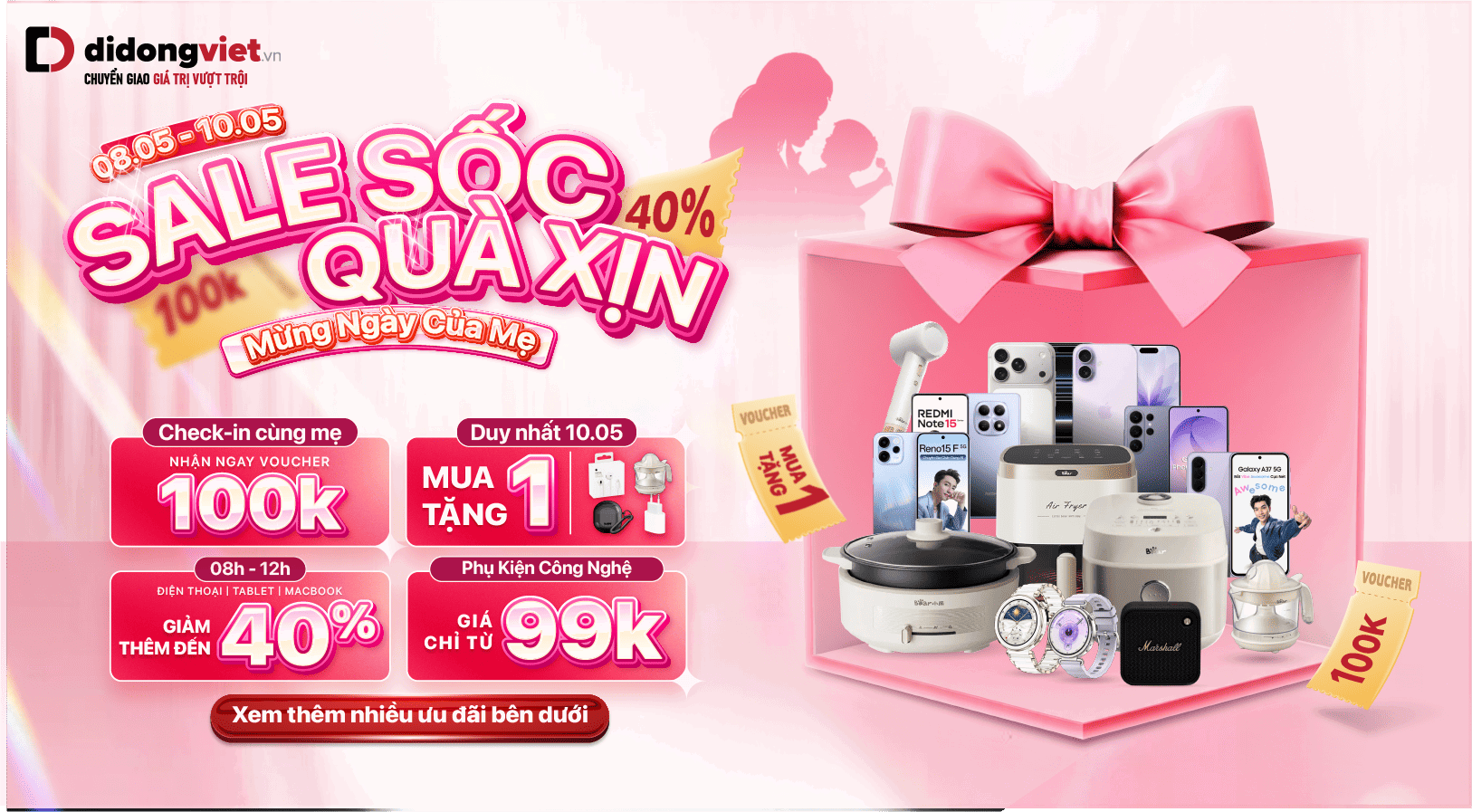 MỪNG NGÀY CỦA MẸ - SALE SỐC QUÀ XỊN