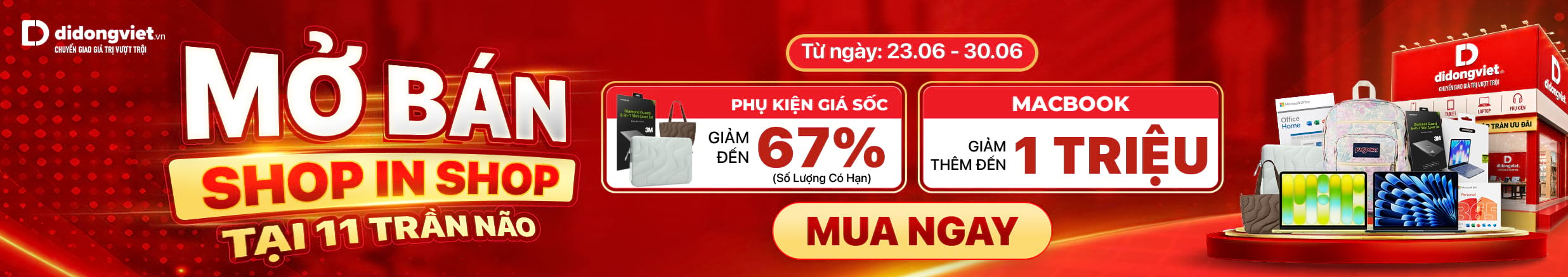 MỞ BÁN SHOP IN SHOP TẠI 11 TRẦN NÃO