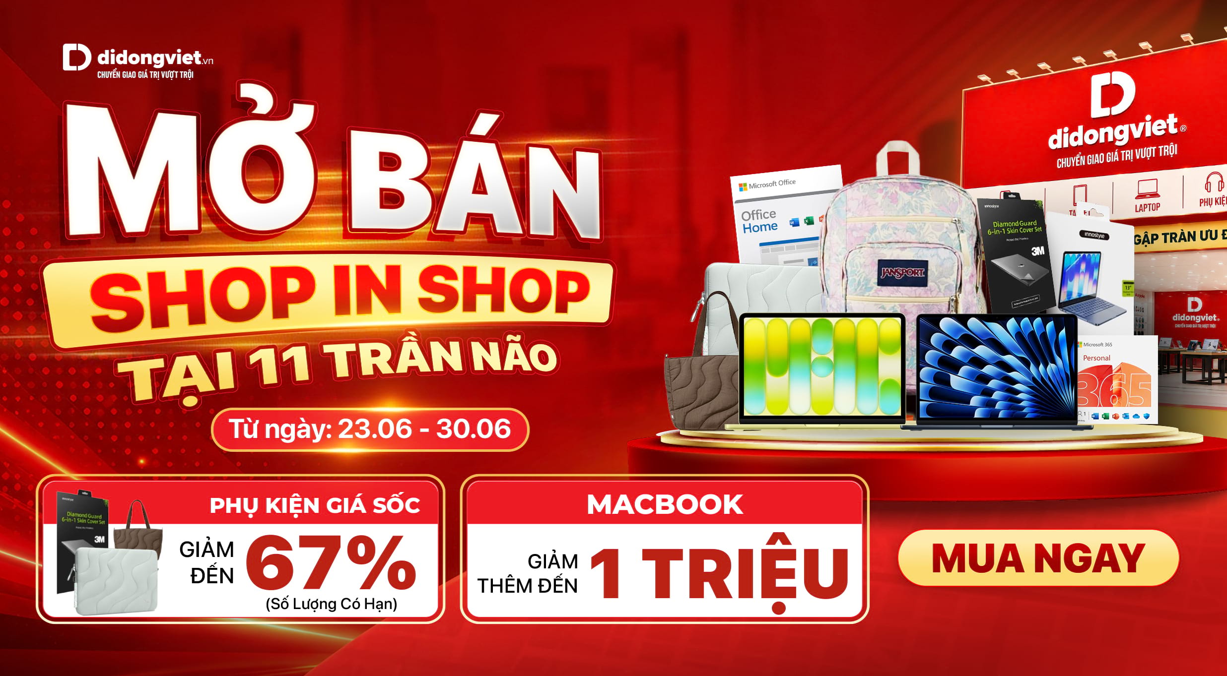 MỞ BÁN SHOP IN SHOP TẠI 11 TRẦN NÃO