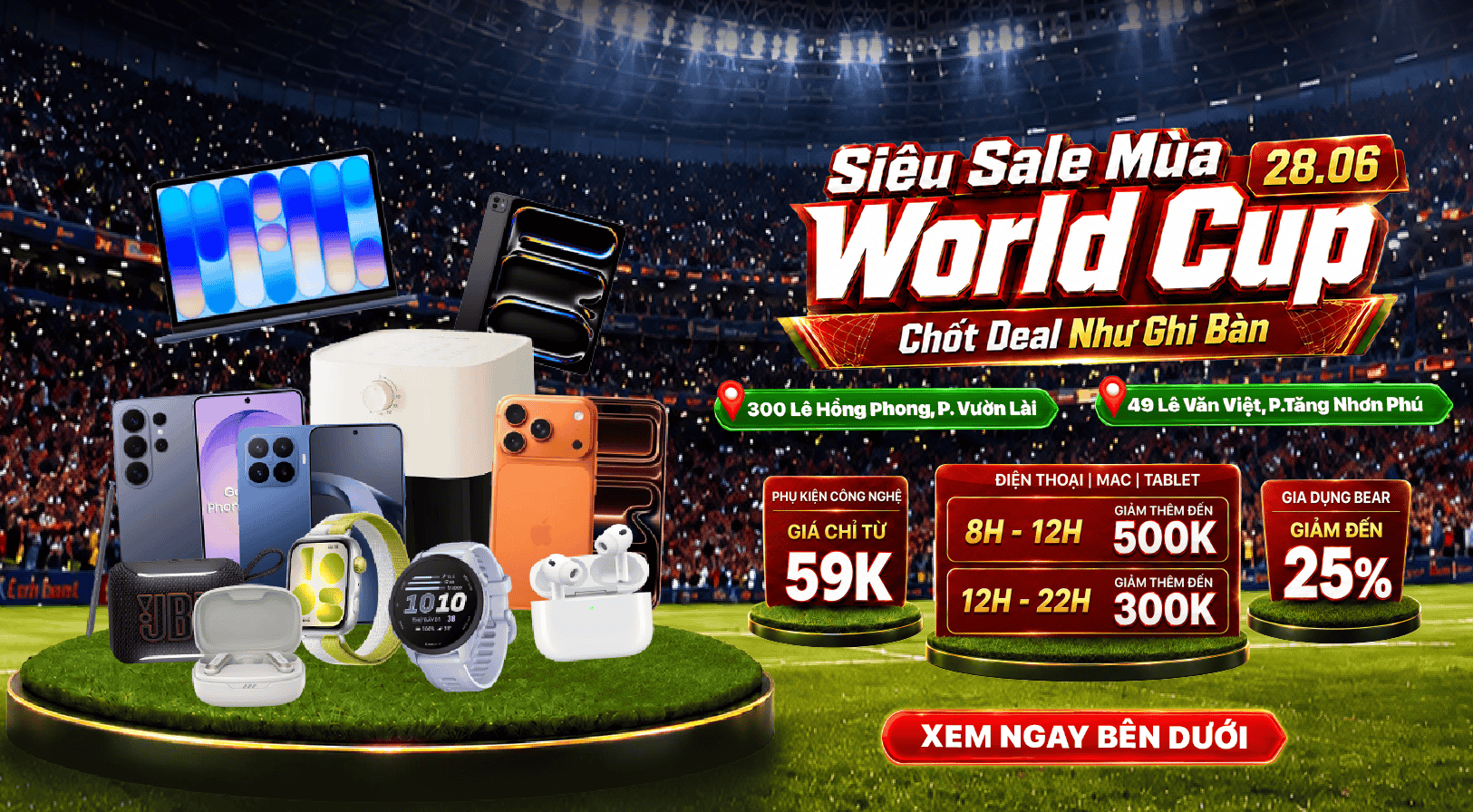 Siêu Sale Tại Cửa Hàng 300 LHP Và 49 Lê Văn Việt