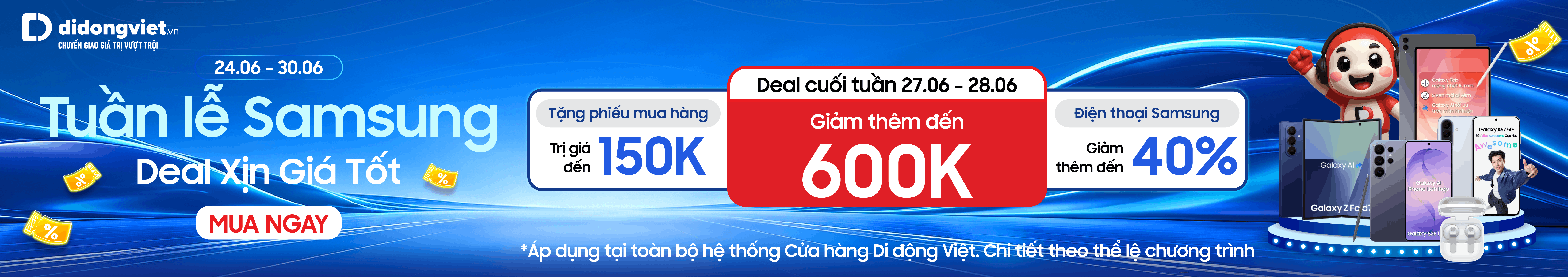 Tuần lễ Samsung - Deal xịn giá tốt