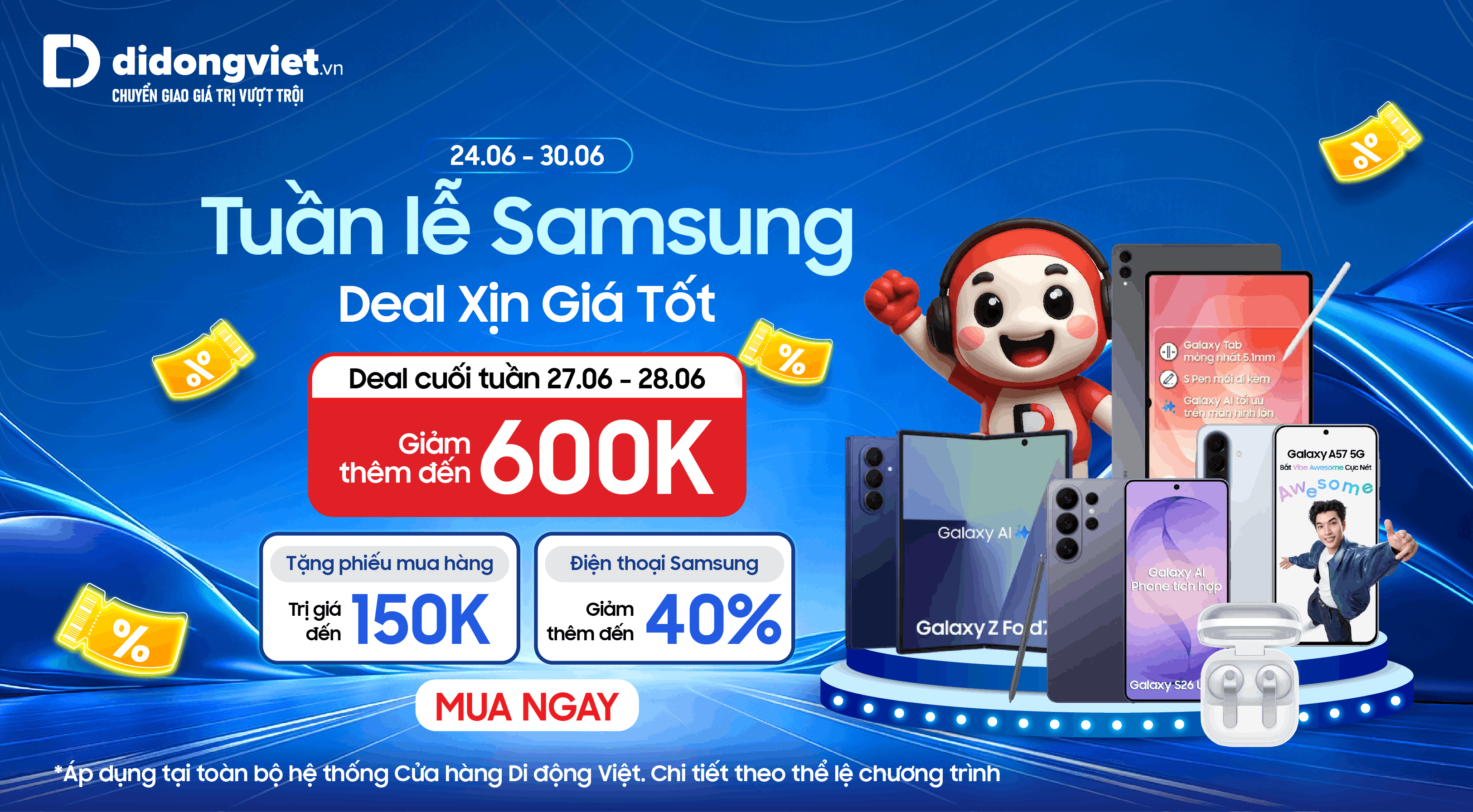 Tuần lễ Samsung - Deal xịn giá tốt