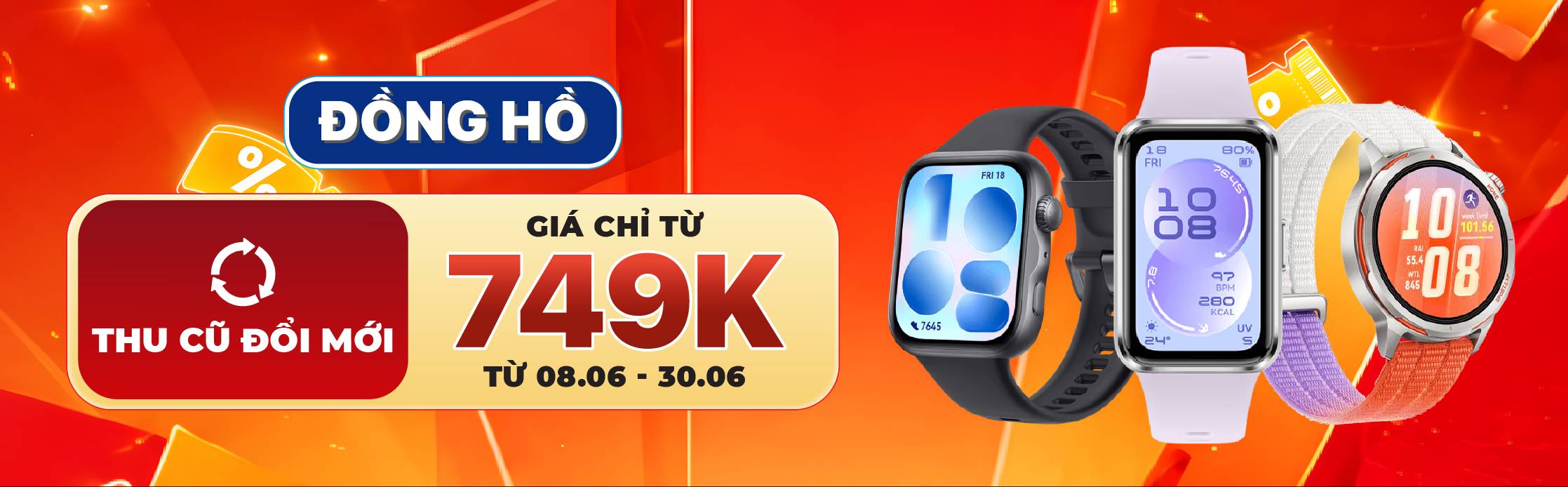 ĐỒNG HỒ GIÁ CHỈ TỪ 749K