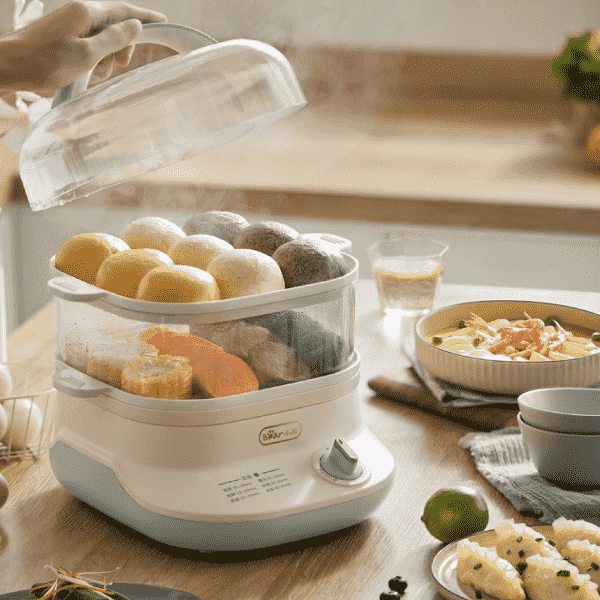 Nồi hấp điện 2 tầng đa năng 6L Bear DZG-C60Q8 - ảnh 5