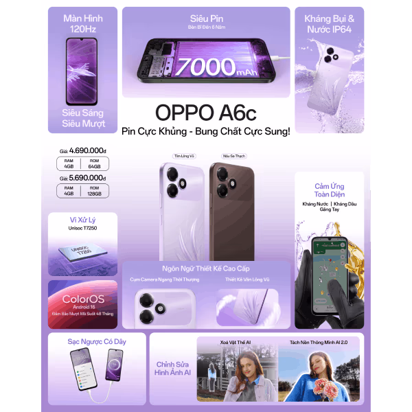 OPPO A6c 64GB Chính Hãng - ảnh 2