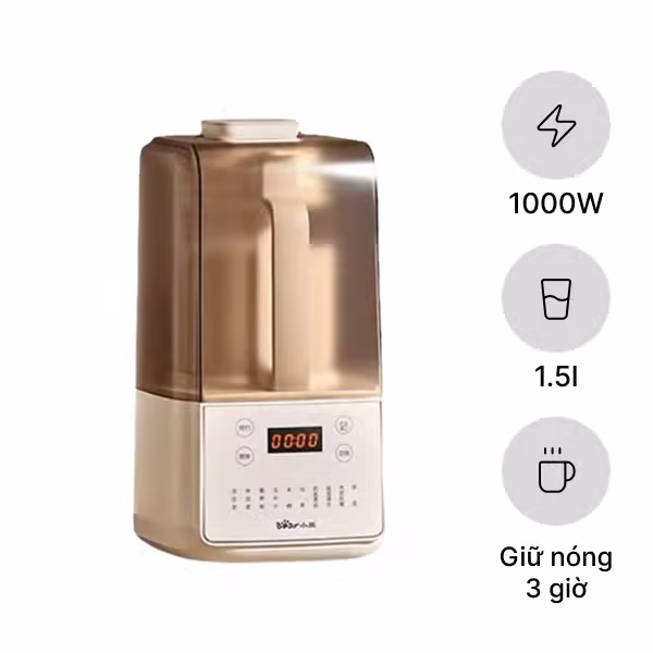 Máy làm sữa hạt đa năng 1.5L 1000W Bear PBJ-F01G1 (HB-5H01K52)