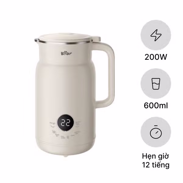 Máy làm sữa hạt 0.6L 200W Bear SMM-055SV (DJJ-H05C1)
