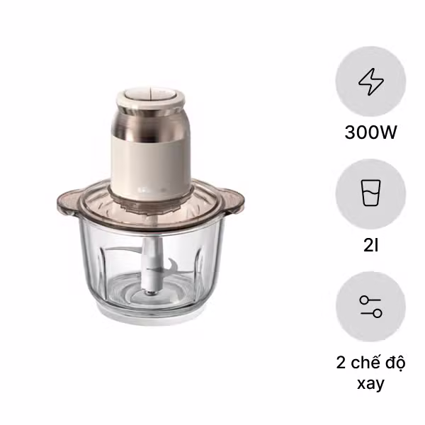 Máy xay thực phẩm đa năng 2L Bear QSJ-D03D7