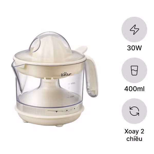 Máy vắt cam 0.4L 30W Bear JU-4H04X (CZJ-A04B1)