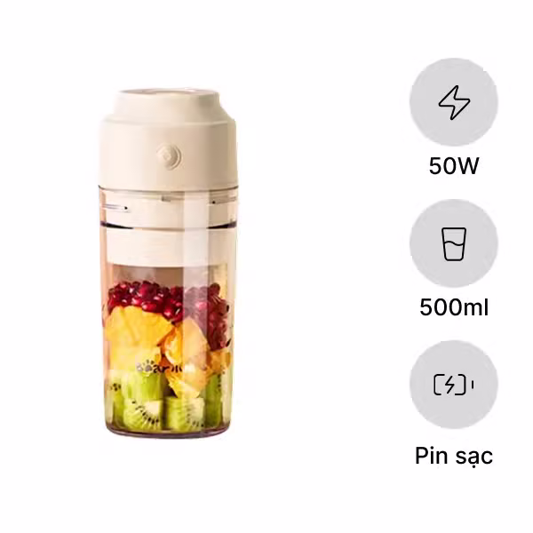 Máy xay sinh tố cầm tay 0.3L Bear BL-4H04A - ảnh 1
