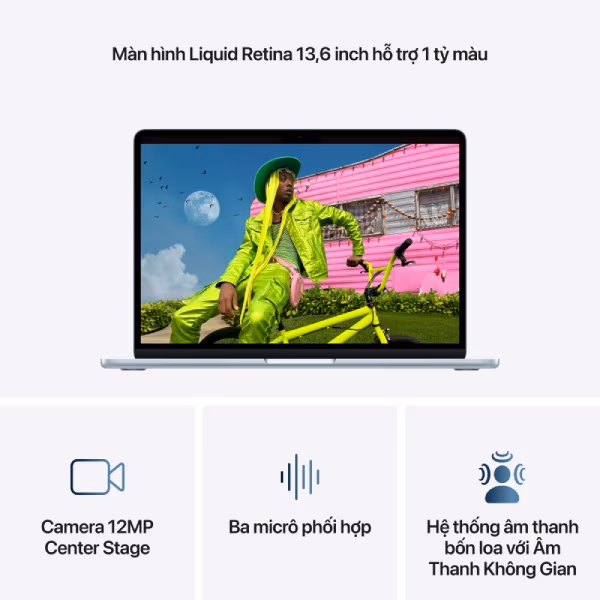MacBook Air M5 13 inch 10-Core CPU | 8-Core GPU 16GB/512GB (70W) Chính Hãng - ảnh 5